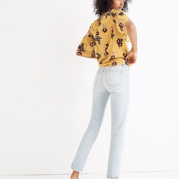 Madewell Pleated Cascade Top in Retro Bouquet Floral Size Small - Picture 3 of 15